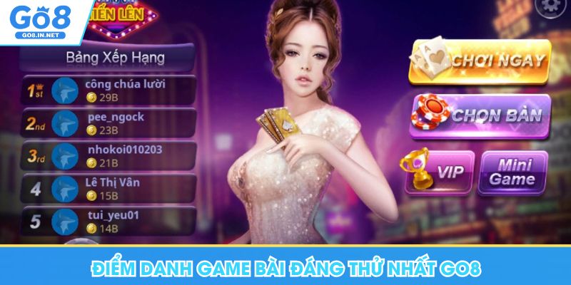 Điểm danh game bài đáng thử nhất Go8